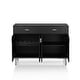 preview thumbnail 9 of 17, Furniture of America Mason Modern 2-drawer Buffet with Wine Rack
