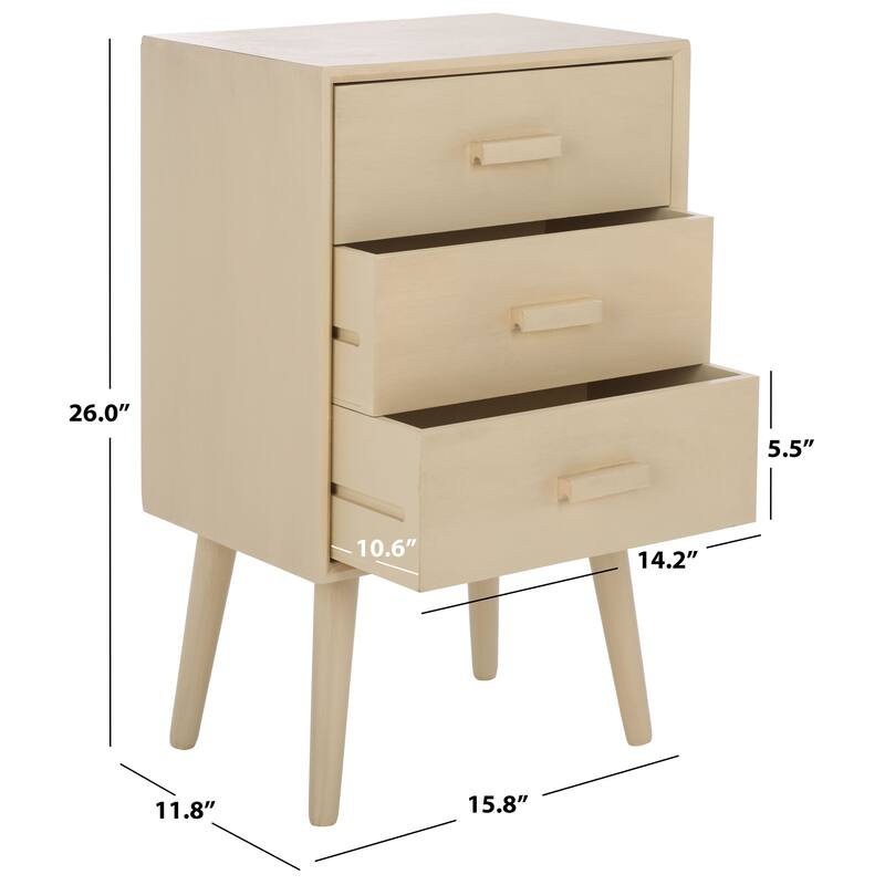 SAFAVIEH Tinie 3-Drawer Chest