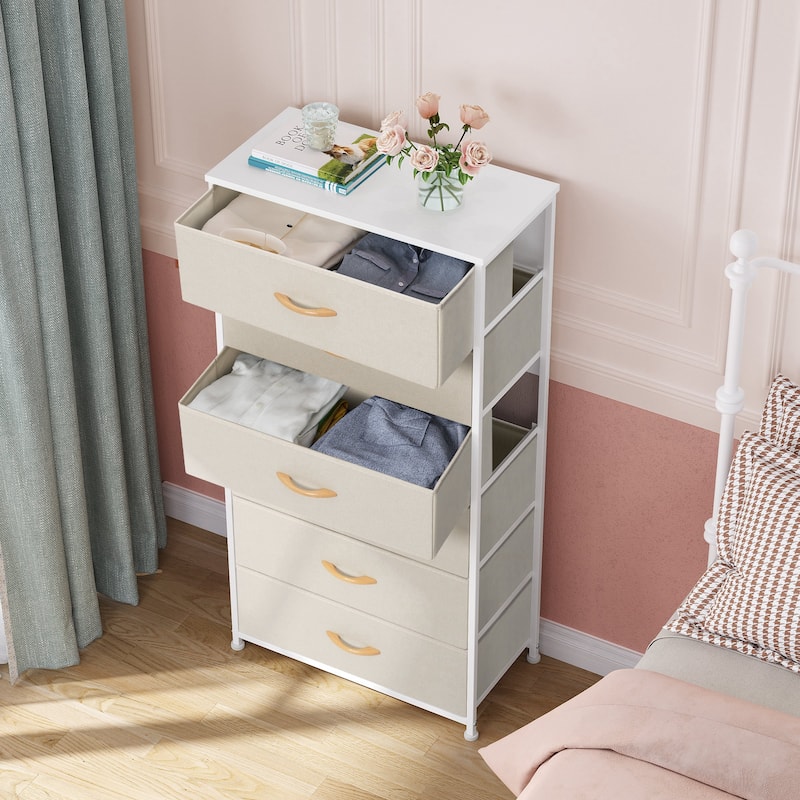 6 Drawers Vertical Dresser Storage Tower Cabinet Organizer Unit for Bedroom