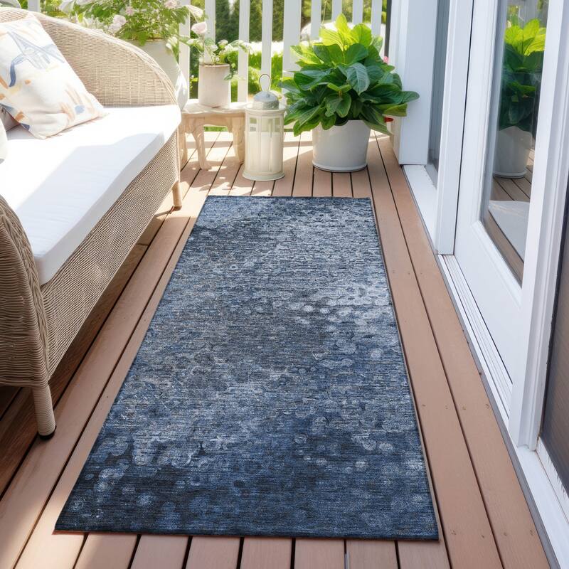 Jalo Timeless Solid Weather Resistant Blended Style Outdoor Rug