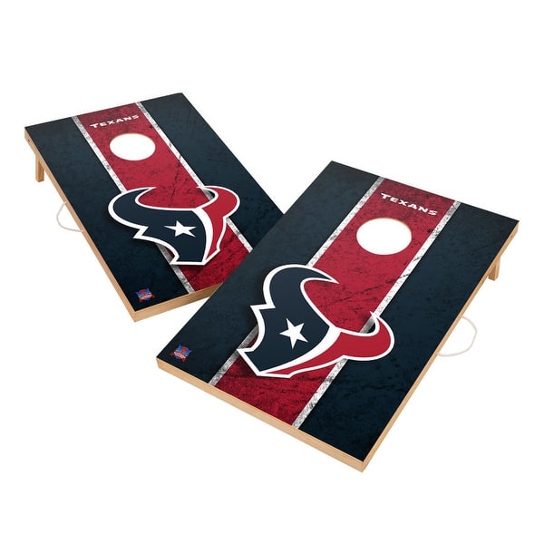 slide 2 of 6, Vintage Houston Texans NFL 2x4 Tailgate Cornhole Boards Include Carrying Case