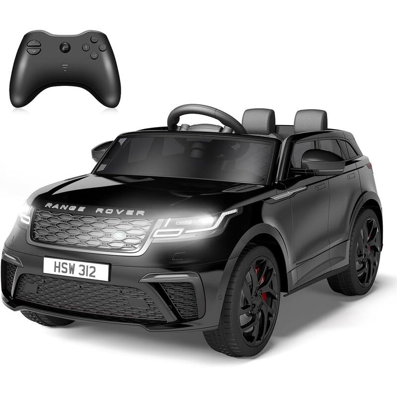 Kids Electric Ride On Toy Car for 4-8 Year Olds with Mp3 Player, Remote Control - Black