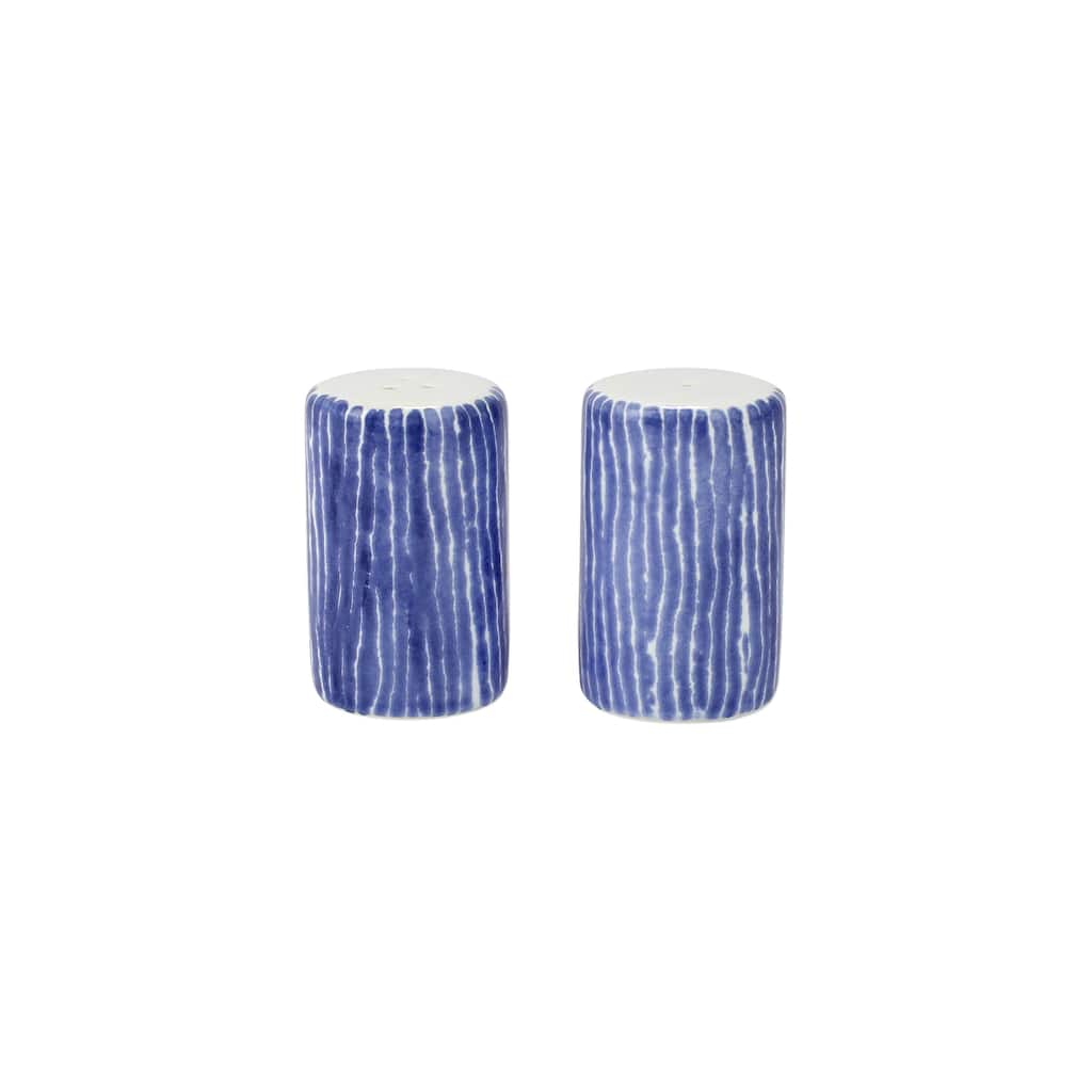 viva by VIETRI Santorini Stripe Salt & Pepper