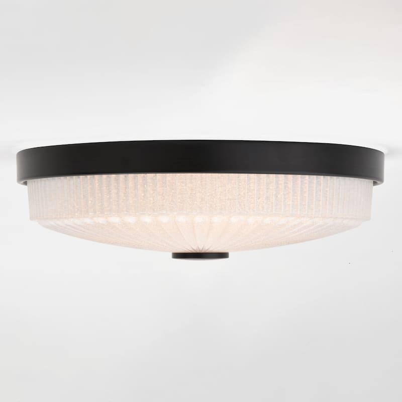 Vaxcel Lighting C0324 Preston 13" Wide LED Flush Mount Drum Ceiling