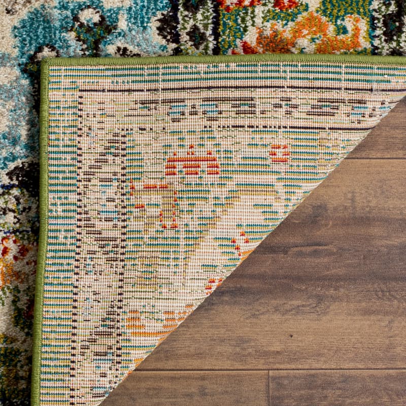 SAFAVIEH Monaco Oceane Boho Medallion Distressed Area Rug