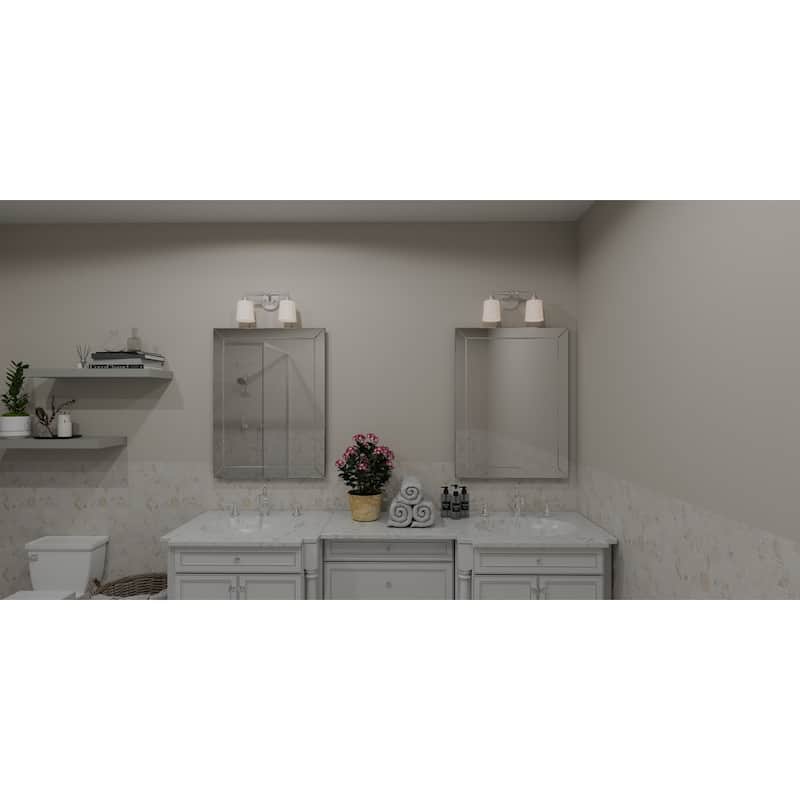 Cecilia 2-Light Brushed Nickel Bath Light