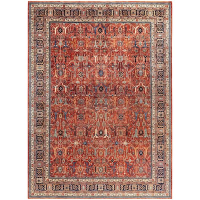 Serapi One-of-a-Kind Hand-Knotted Area Rug - Red - 10' 0" x 13' 9"