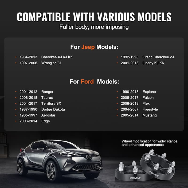 Wheel Spacers，Wheel Adapters Fit for Various Cars.
