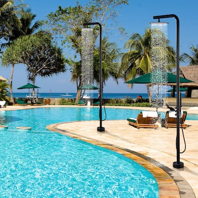 Modland 91''H Freestanding Outdoor Shower Rainfall with Handheld Shower