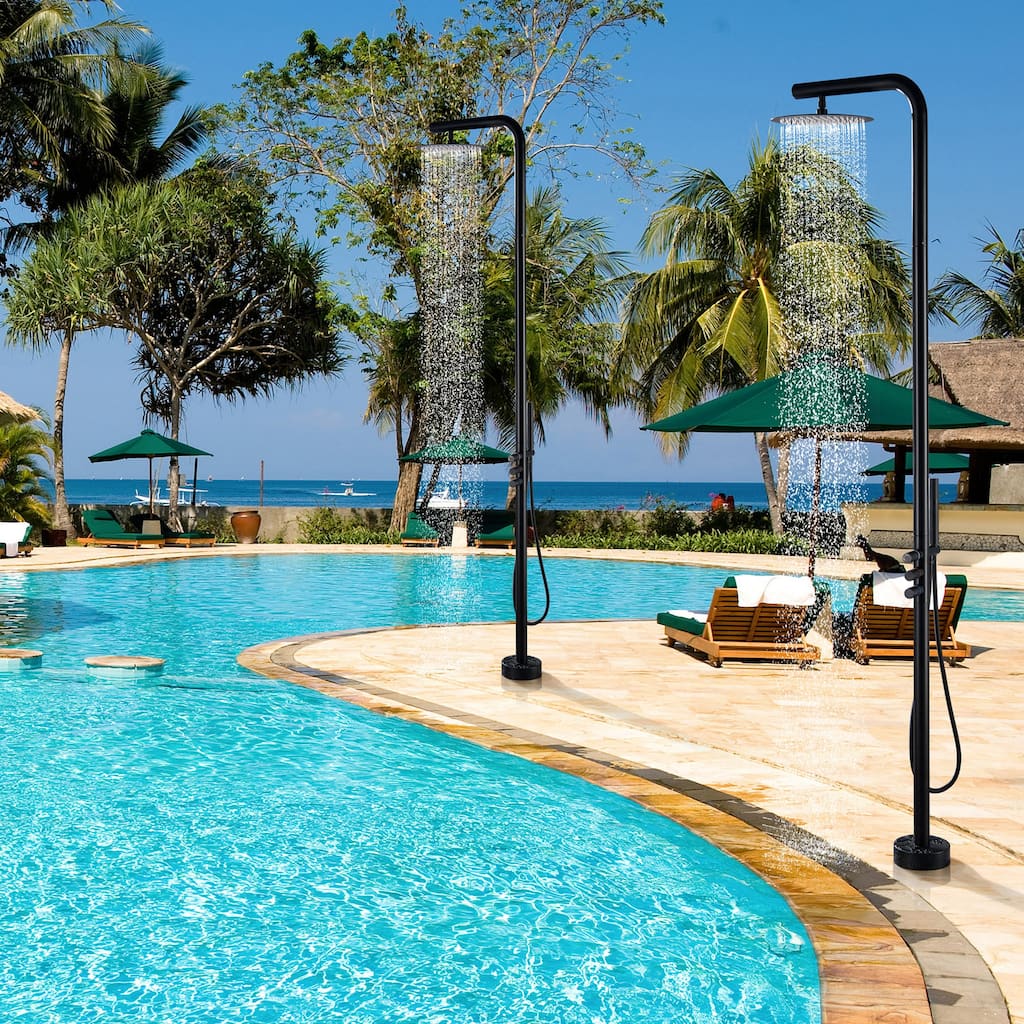 Modland 91''H Freestanding Outdoor Shower Rainfall with Handheld Shower