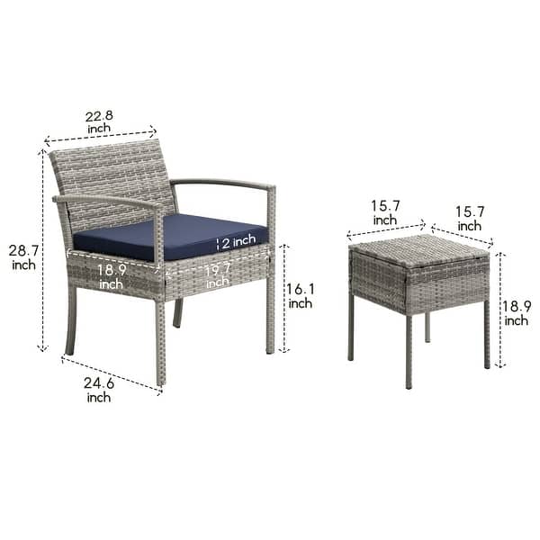 3piece Outdoor Wicker Chat Set,Patio Chairs Bed Bath & Beyond 35865432