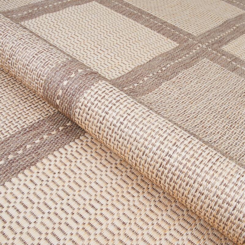 Dream Decor Rugs Pergola Checkers Indoor Outdoor Area Rug