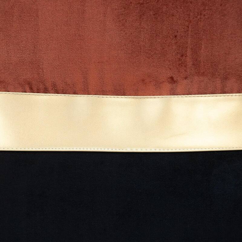 Dark Grey Gold and Purple Tufted Velvet Square Pillow