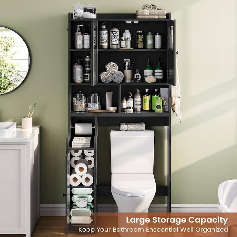 Over The Toilet Bathroom Storage Cabinet Toilet Storage Shelves