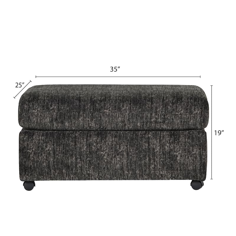 Roundhill Furniture Nason Wide Wale Corduroy Cuddle Chair and Ottoman Set