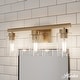preview thumbnail 14 of 36, Hunter Hartland Bathroom Vanity Wall Light, Damp Rated - Transitional, Rustic, Contemporary - Clear Seeded Glass