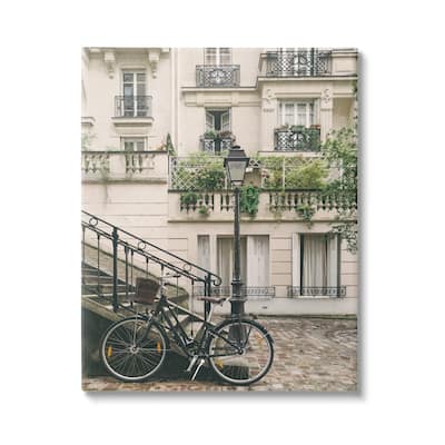 Stupell Bike in Town Photography Canvas Wall Art Design by Daphne Polselli