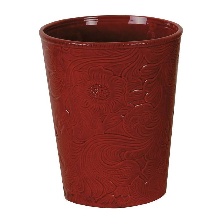 HiEnd Accents Savannah Ceramic Wastebasket, 1PC