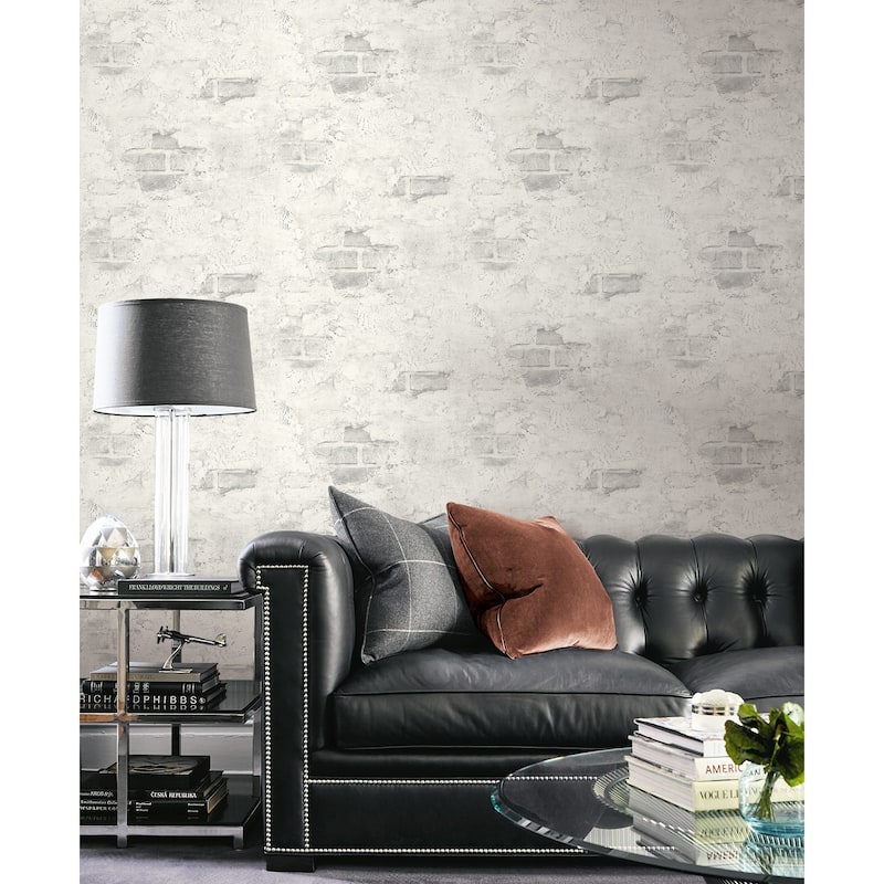 NextWall Stuccoed Brick Peel and Stick Wallpaper - 20.5 in. W x 18 ft. L