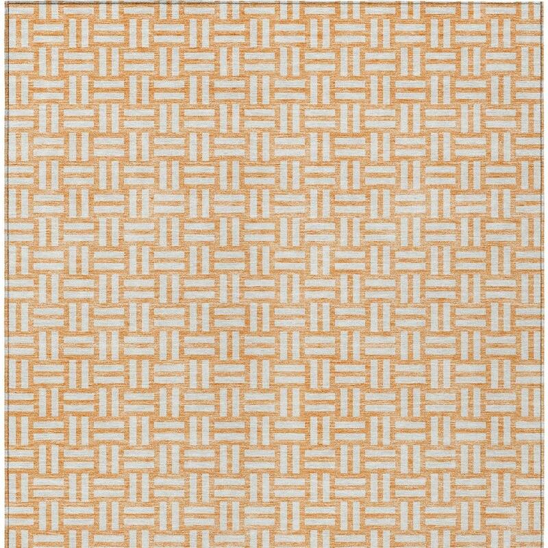 HomeRoots Geometric Transitional Rectangle Outdoor Rug