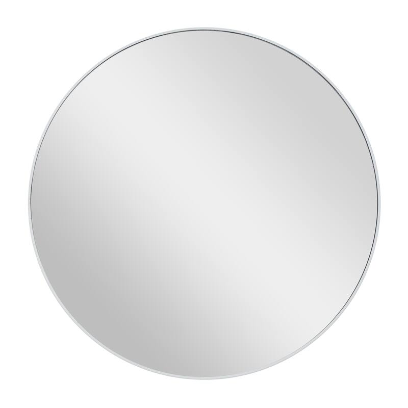 Black, White or Gold Wood Wall Mirror with Thin Frame