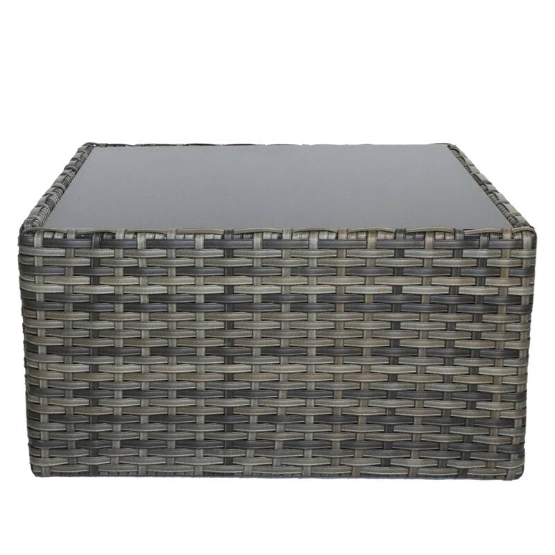 7 Pieces Outdoor Patio Sectional Sofa Couch