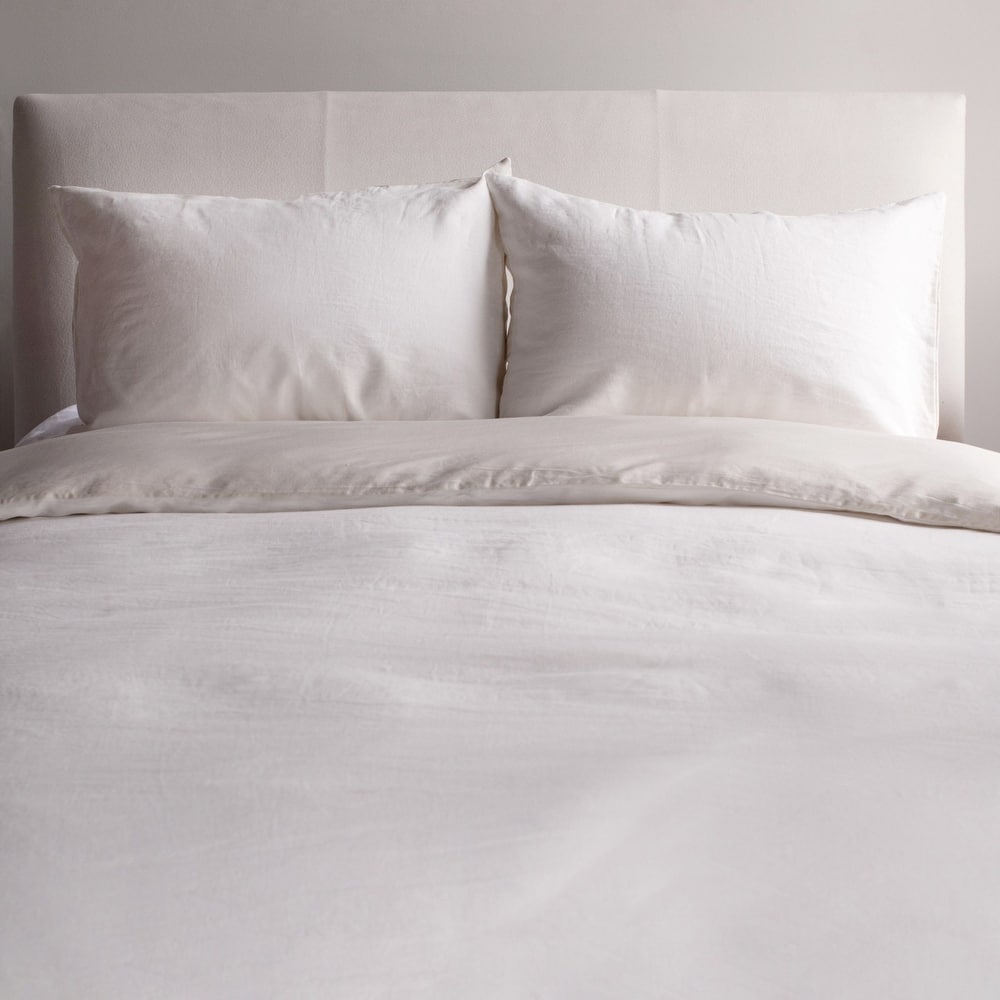 French Linen and Cotton Duvet Cover & Sham Set by BOKSER HOME