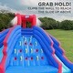 preview thumbnail 9 of 12, Sunny & Fun Ultra Climber Inflatable Water Slide Park & Climbing Wall with Air Pump