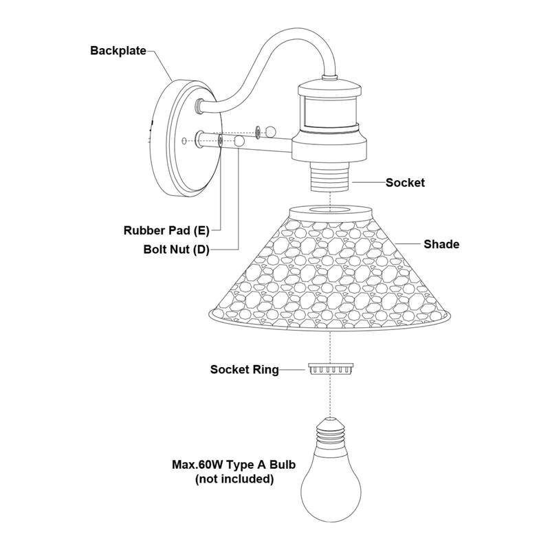 Bellevue VXWS45890 Chasm 10" Tall Outdoor Wall Sconce