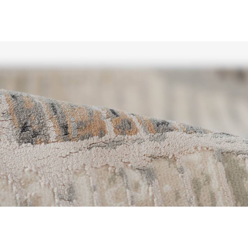 ECARPETGALLERY Machine Woven Sable Blue Area Rug