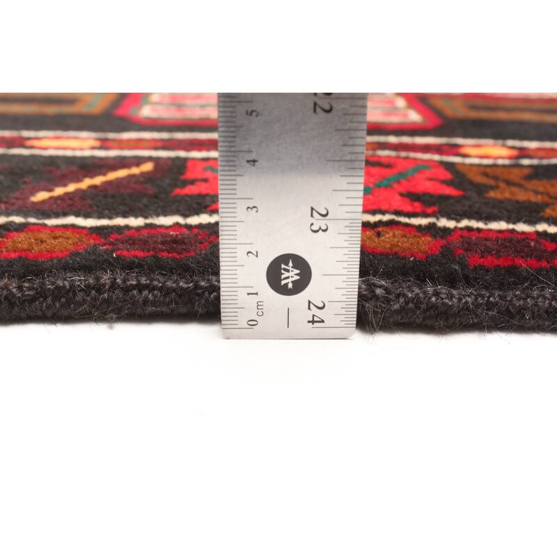 ECARPETGALLERY Hand-knotted Teimani Black Wool Rug - 2'11 x 5'0