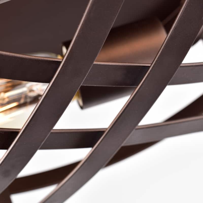 2-light Oil Rubbed Bronze Flush Mount