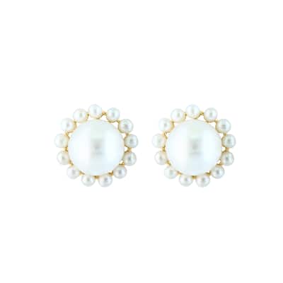 EFFY 14K Yellow Gold Freshwater Pearl Earrings