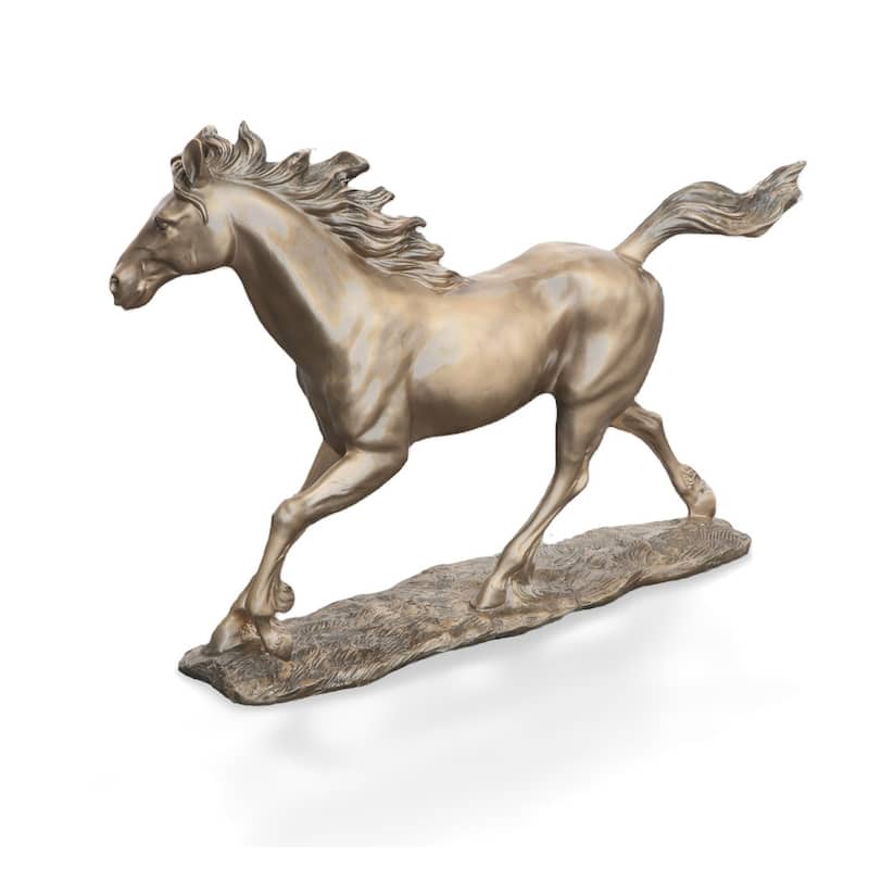 Bronzed Galloping Horse