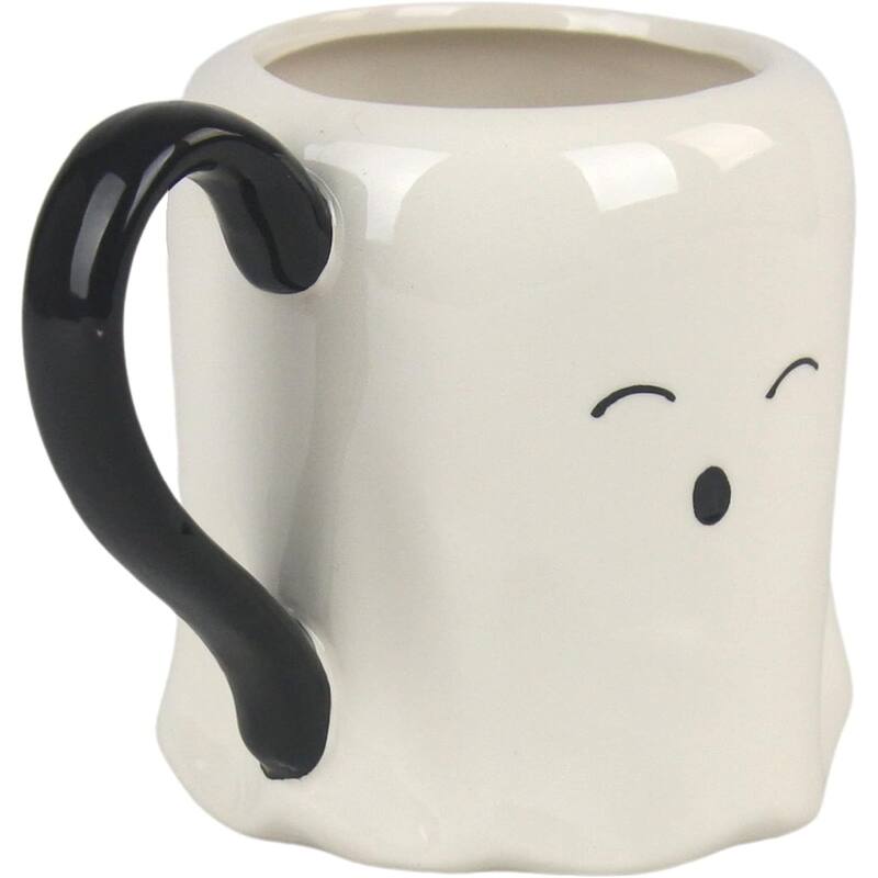 Ceramic Halloween Ghost Mug, Set of 4