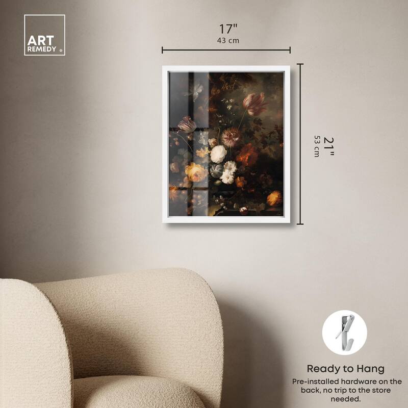 Shadowed Petal Secrets II Shadowbox by Art Remedy