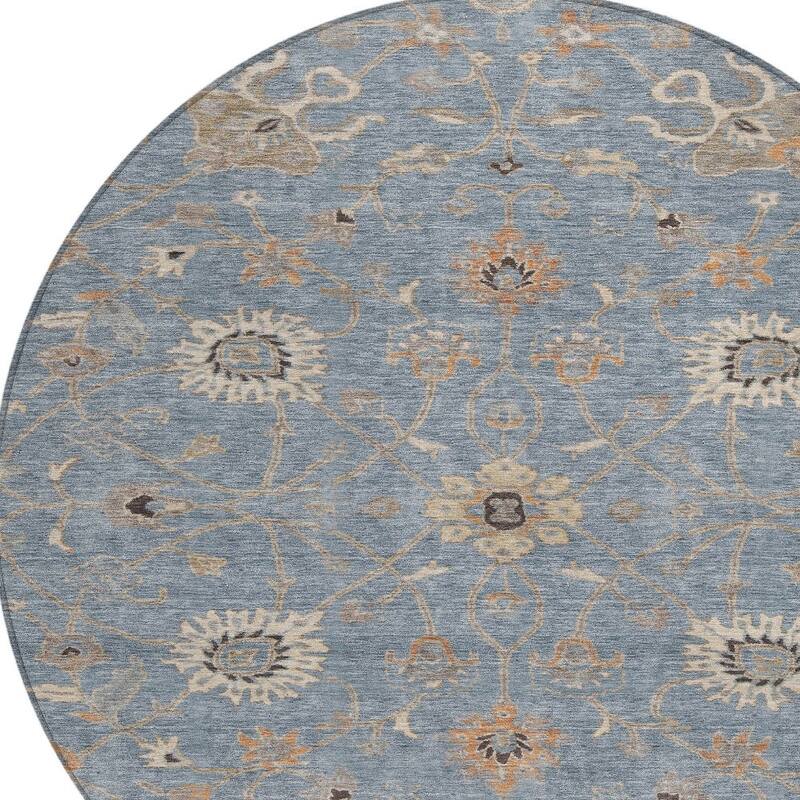 HomeRoots Floral Traditional Rectangle Outdoor Rug