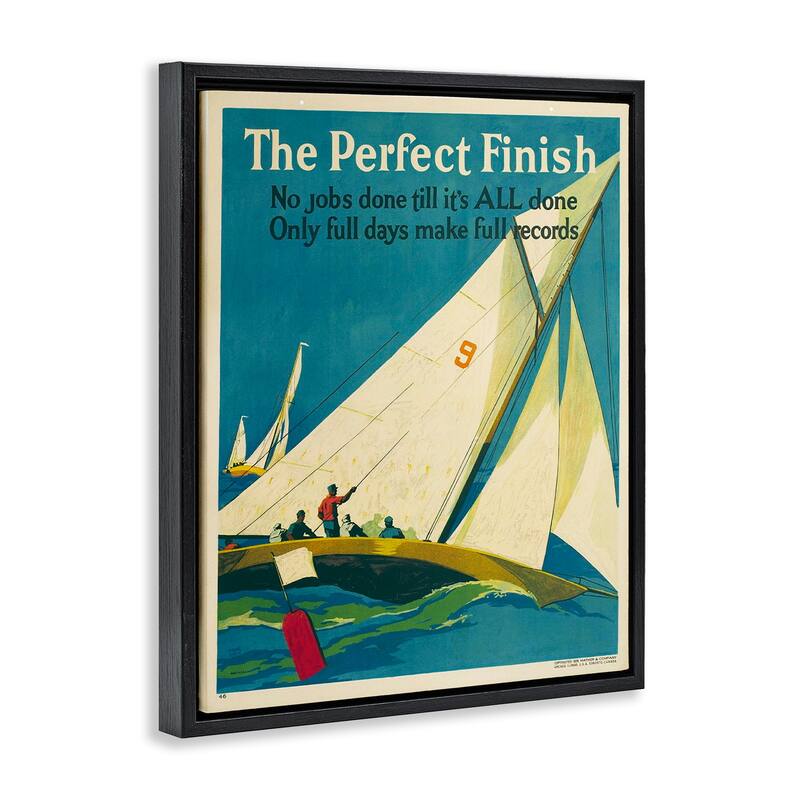 Stupell Perfect Finish Antique Sailors Framed Floater Canvas Wall Art Design By Marcus Jules