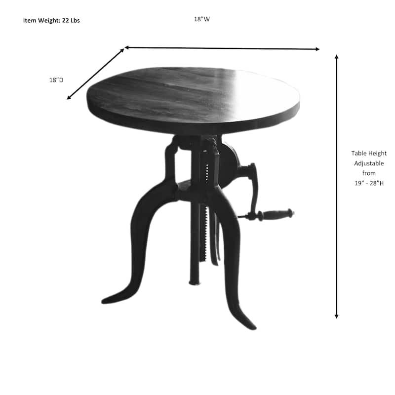 Carolina Living Regan Adjustable Accent Table