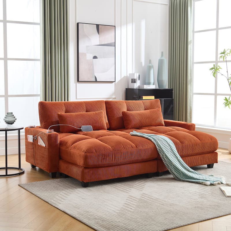 Sleeper Sofa Couch Bed,Oversized Chaise Lounge Chair Cozy Cloud Couch