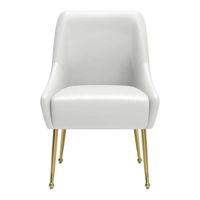 Maxine Dining Chair Gray & Gold