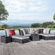 preview thumbnail 19 of 51, Corvus 8-piece Aluminum Wicker Patio Sectional Conversation Set