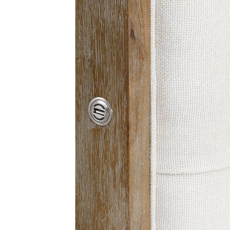 Abbyson Cape Cod Stain-Resistant Fabric Upholstered Bed