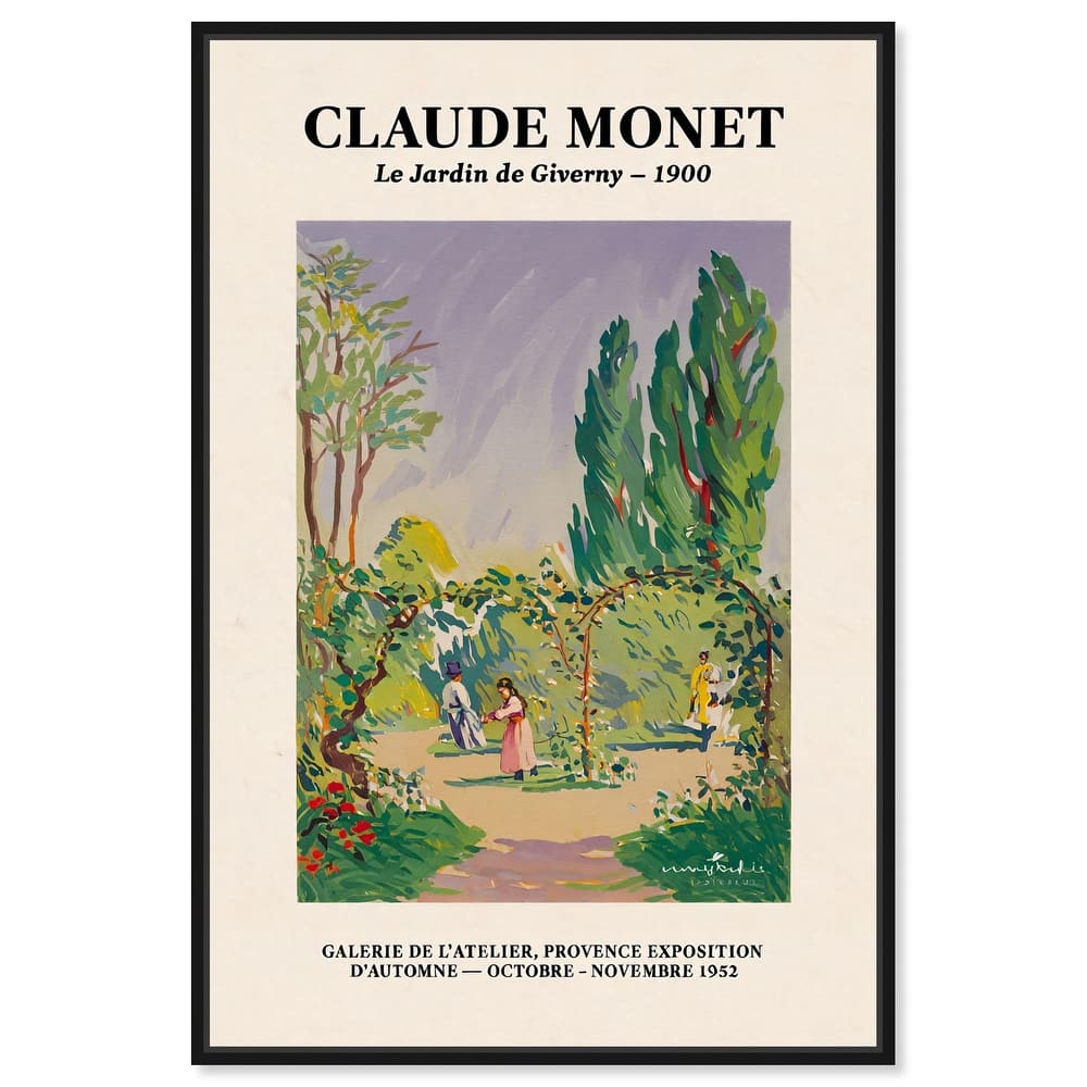 Garden at Giverny Canvas by Art Remedy