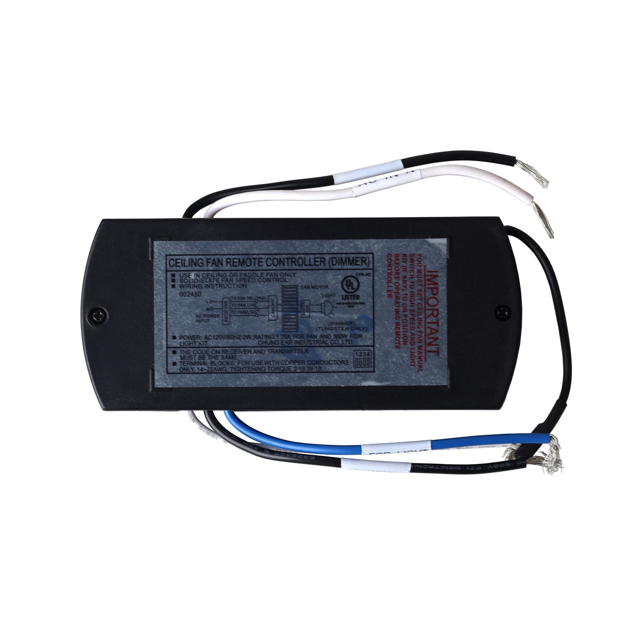 Shop Universal Ceiling Fan Lights Remote Control With Receiver Wireless On Sale Overstock 29899530