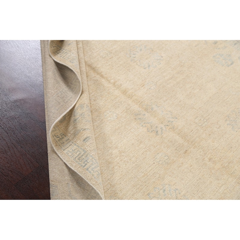 Vegetable Dye Traditional Oushak Turkish Wool Area Rug Hand-knotted - 5'6" x 9'5"