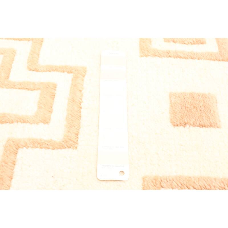 ECARPETGALLERY Hand-knotted Tangier Cream Wool Rug - 5'2 x 7'11