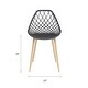 preview thumbnail 21 of 22, Kurv Mid-Century Modern 3-Piece Cafe Dining Set