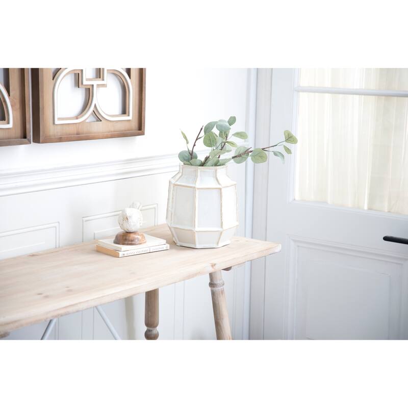 White Ceramic Handmade Vase