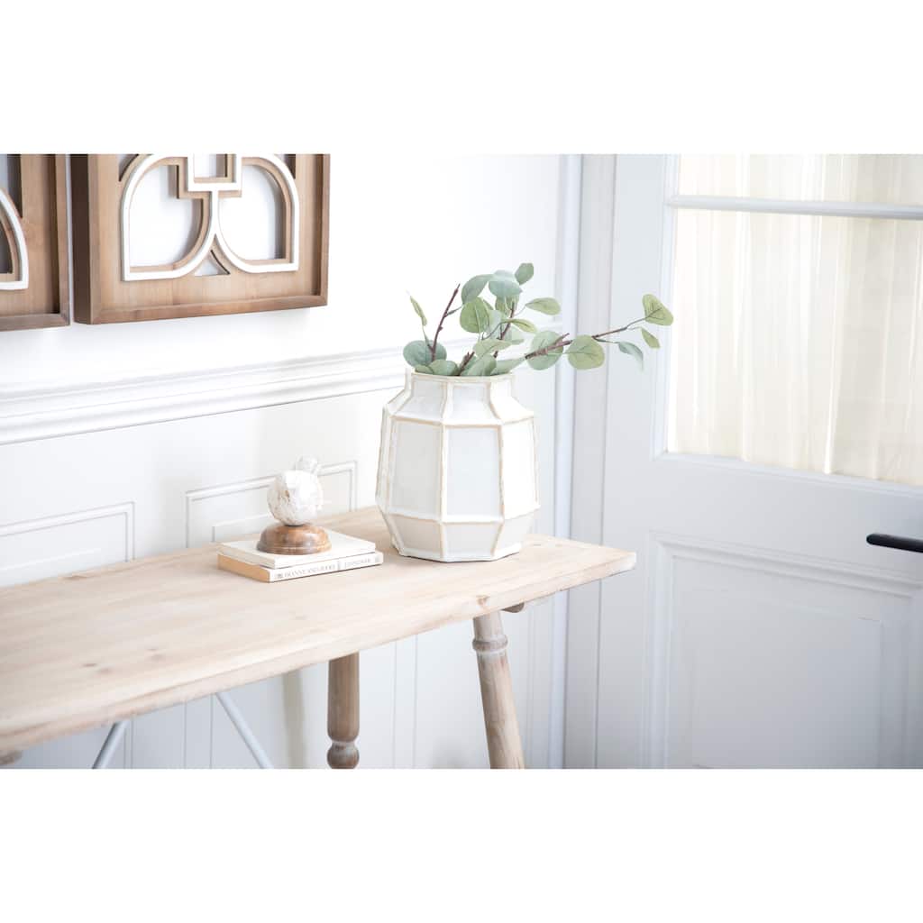 White Ceramic Handmade Vase